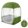 Instant Sports Tent, Clear View, Army Green