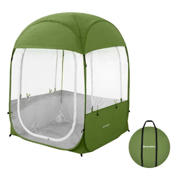 Instant Sports Tent, Clear View, Army Green