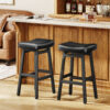 Kitchen Bar Stools Set of 2, 29 Inch, Black