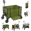 1-5 3 in 1 Collapsible Wagon, 120L & 220lbs, Army Green