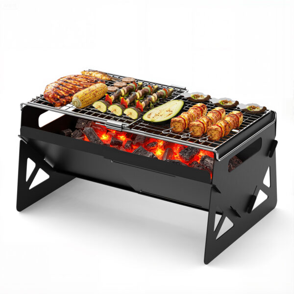 Folding Charcoal Grill with Carry Bag