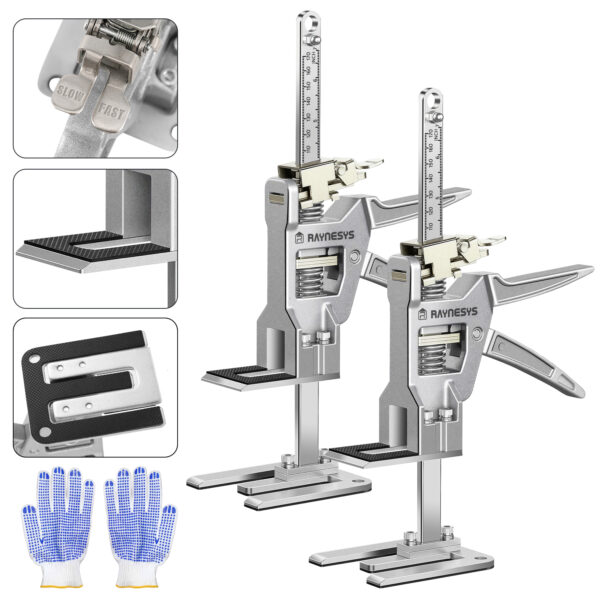 2-Pack 12 Inch Labor Saving Arm Jack, L Size