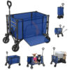 3 in 1 Collapsible Wagon, 120L & 220lbs, Indigo