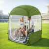 Instant Sports Tent, Clear View, Army Green
