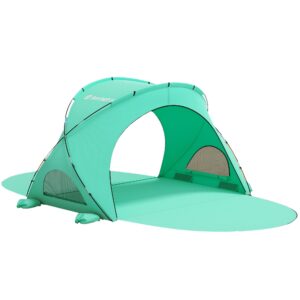 Beach Tent, with UPF50+ UV Protection, 3 Persons, Mint Green