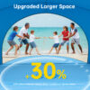 Beach Tent, with UPF50+ UV Protection, 6 Persons, Sky Blue