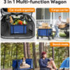 3 in 1 Collapsible Wagon, 120L & 220lbs, Indigo