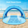 Beach Tent, with UPF50+ UV Protection, 6 Persons, Sky Blue