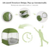 Portable Sports Tent, Clear View, Army Green