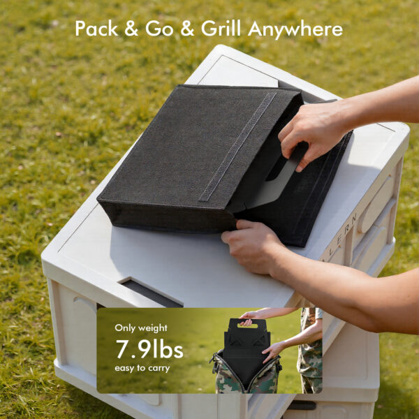 Folding Charcoal Grill with Carry Bag