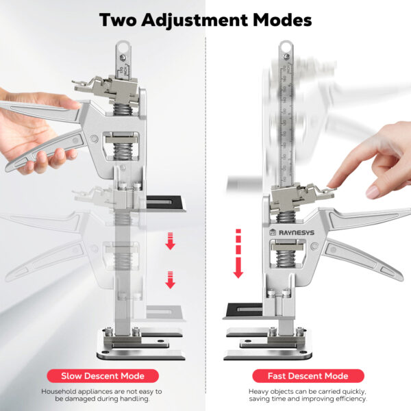 2-Pack 12 Inch Labor Saving Arm Jack, L Size