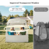 Portable Sports Tent, Clear View, Beige