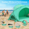 Beach Tent, with UPF50+ UV Protection, 4 Persons, Mint Green