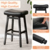 Kitchen Bar Stools Set of 2, 29 Inch, Black