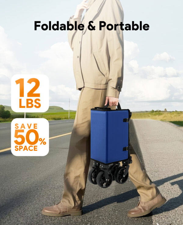 3 in 1 Collapsible Wagon, 120L & 220lbs, Indigo