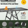 Folding Grill Table with Mesh Desktop, 200 LBS, XL Size
