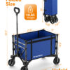 3 in 1 Collapsible Wagon, 120L & 220lbs, Indigo