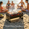 Folding Charcoal Grill with Carry Bag