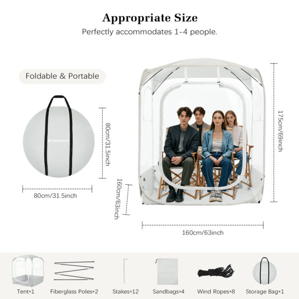 Instant Pop Up Tent, for Outdoor Events, Large Size