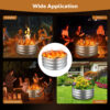 24 Inch Round Galvanized Fire Pit Ring, 2 Feet, Silver