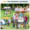 Folding Outdoor Grill Cart, 440 LBS