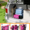 3 in 1 Collapsible Wagon, 120L & 220lbs, Pink