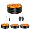 1-1_副本_副本 Round Galvanized Fire Pit Ring, Black