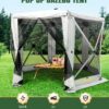 6 Sided Pop Up Gazebo Tent,  12 x 12 Feet Space