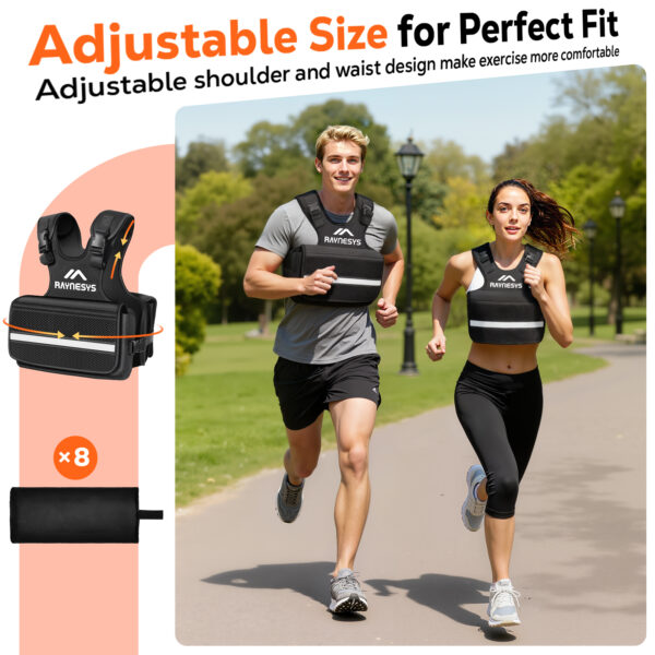 Adjustable Weighted Vest for Women, 1-12 LBS