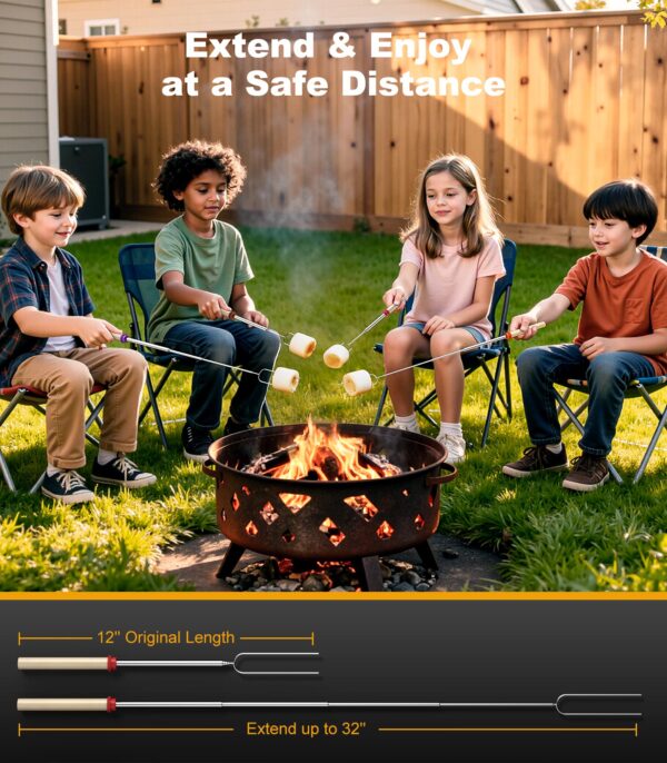 Smores Sticks for Fire Pit, 5 Pack