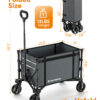 3 in 1 Collapsible Wagon, 120L & 220lbs, Grey