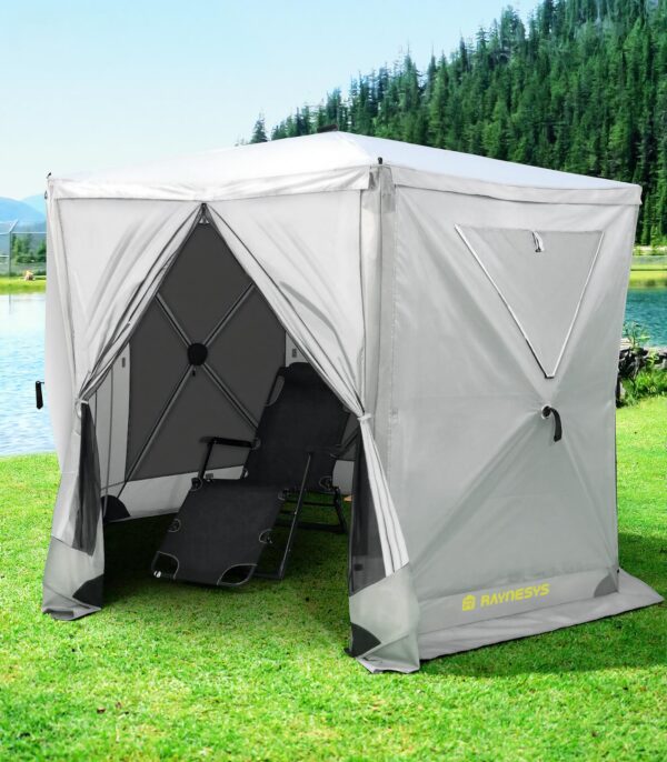 6 6 Sided Pop Up Gazebo Tent, 11 x 11 Feet Space