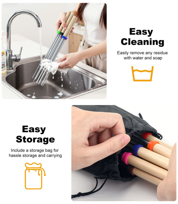 Smores Sticks for Fire Pit, 5 Pack