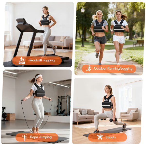 Adjustable Weighted Vest for Women, 1-12 LBS