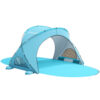 Beach Tent, with UPF50+ UV Protection, 4 Persons, Light Blue