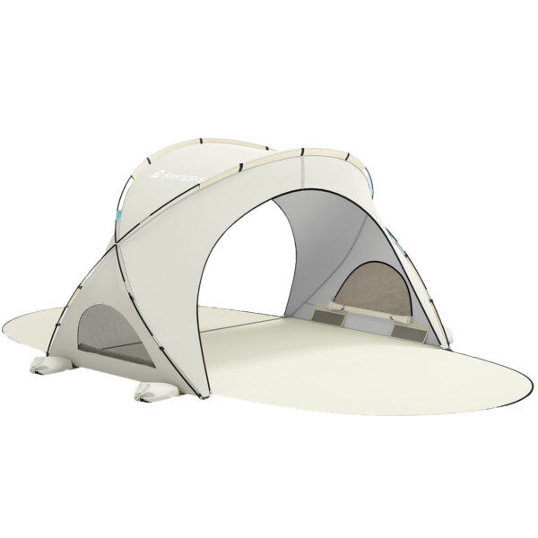 Beach Tent, with UPF50+ UV Protection, 3 Persons, Beige
