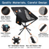 Raynesys 1 Pack Portable Camping Chair, Flexible 360° Rotation, Easy Carry, 8 Seconds Quick Setup Folding Camping Chair, 3.8Lb Lightweight Folding Chairs for Hiking, Beach, Sporting, Travel