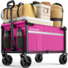 1-1 Wagons Carts Foldable, 220 LBS & 330 LBS, Pink