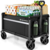 Wagons Carts Foldable, 220 LBS & 330 LBS, Black