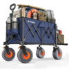Beach Wagon with Big Wheels, 200 L & 440 LBS, Blue
