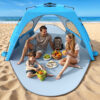Beach Tent, UPF 30+ UV Protection, 4 Persons, Sky Blue