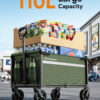 Wagons Carts Foldable, 110L & 220 LBS, Army Green