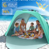 Beach Tent, UPF 30+ UV Protection, 6 Persons, Mint Green