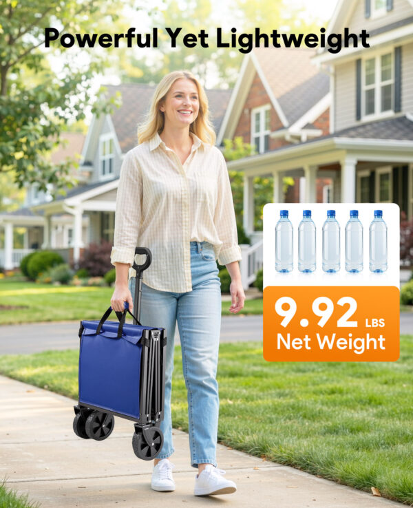 Wagons Carts Foldable, 220 LBS & 330 LBS, Blue