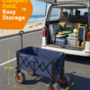 Beach Wagon with Big Wheels, 200 L & 440 LBS, Blue