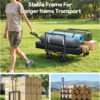 Wagons Carts Foldable, 110L & 220 LBS, Army Green