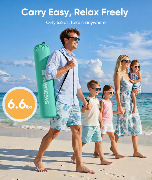 Beach Tent, UPF 30+ UV Protection, 6 Persons, Mint Green