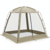 8 × 8ft Camping Screen Tent, 6-8 People, Beige