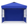 10x10ft 10 Person Party Tent, Pop Up Canopy Tent with Sidewalls, Blue