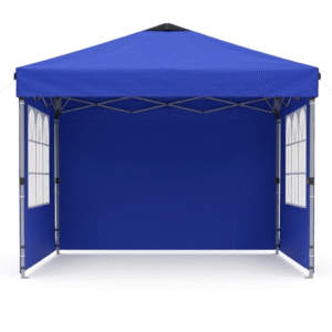 10x10ft 10 Person Party Tent, Pop Up Canopy Tent with Sidewalls, Blue
